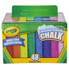 Crayola Sidewalk Chalk, Washable, 12 Colors - 12 colors