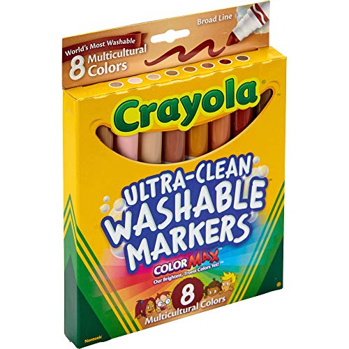 Crayola Washable Markers Classpack - Broad Line, 8 Colors, 200
