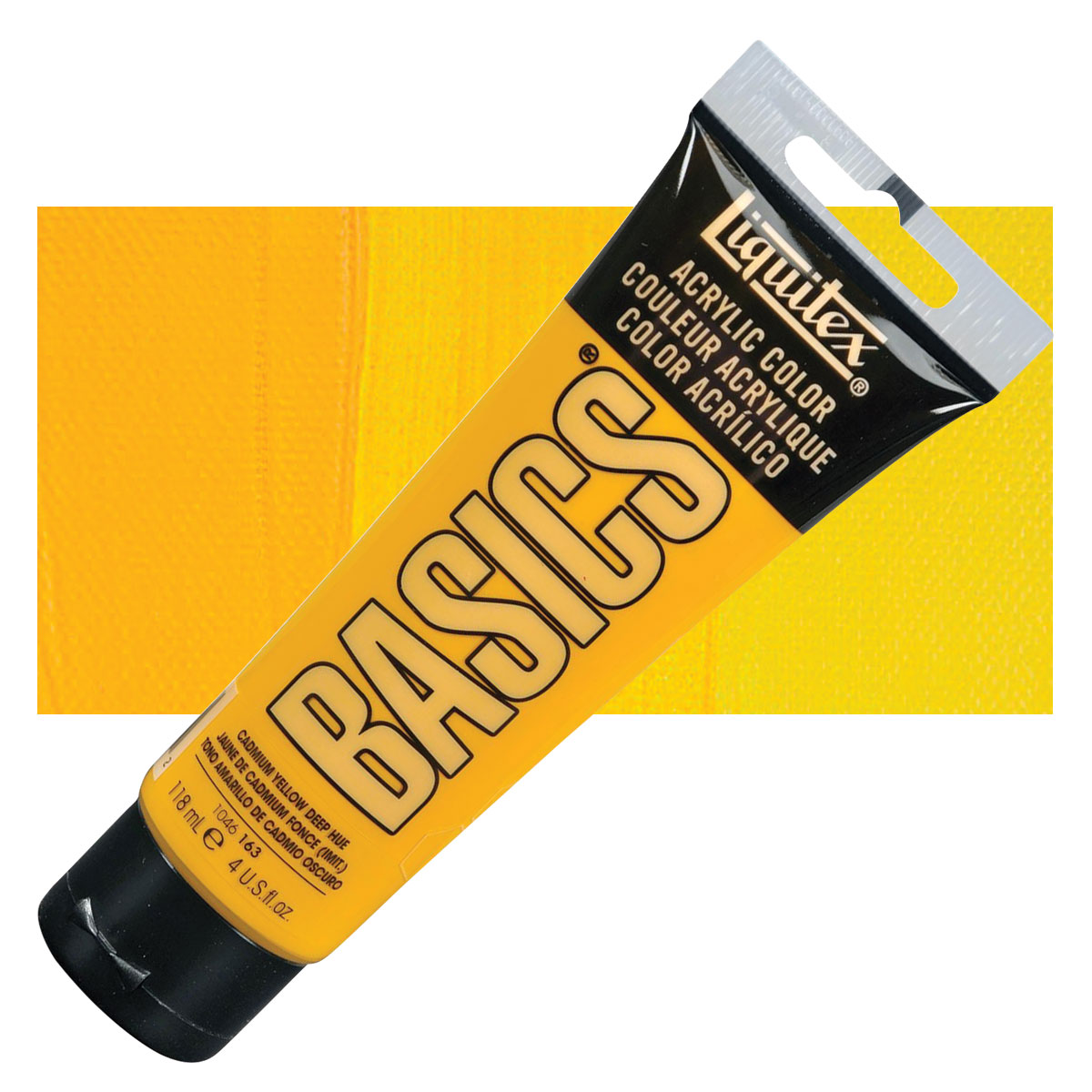 Liquitex Basics Acrylic Paint Cadmium Yellow Medium Hue 4 oz