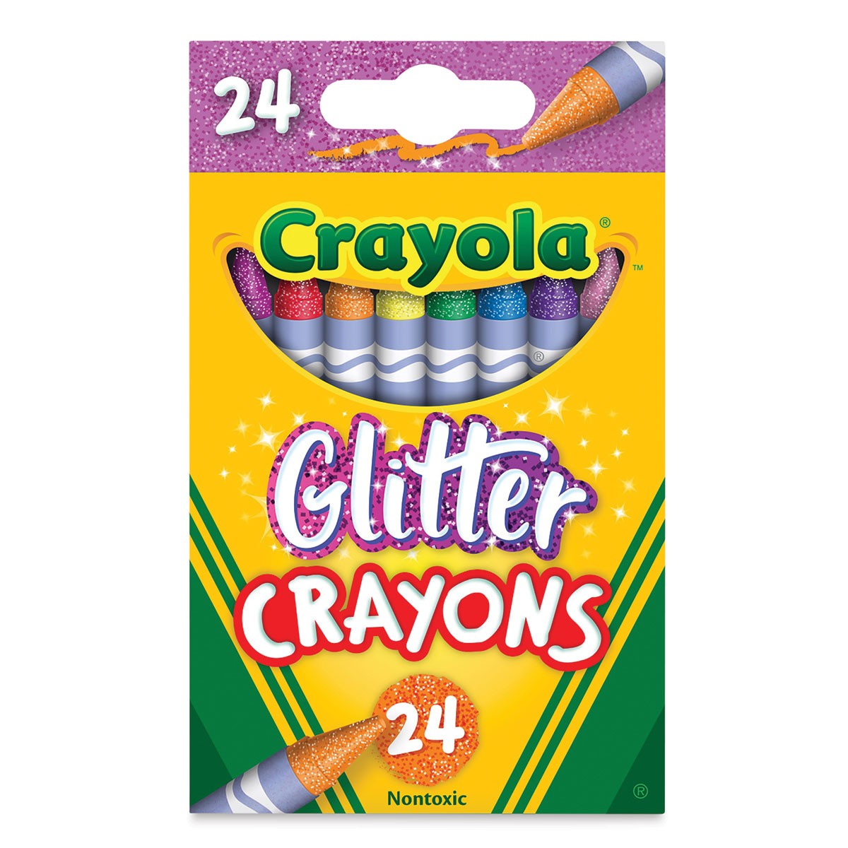 Crayola: Glitter Crayons 24 pk. | Stationery and Toy World