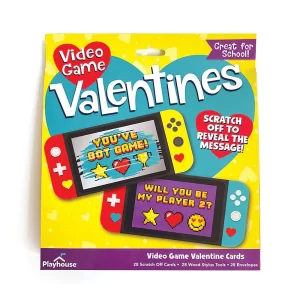 Valentine Cards Set: Video Game Scratch Offs