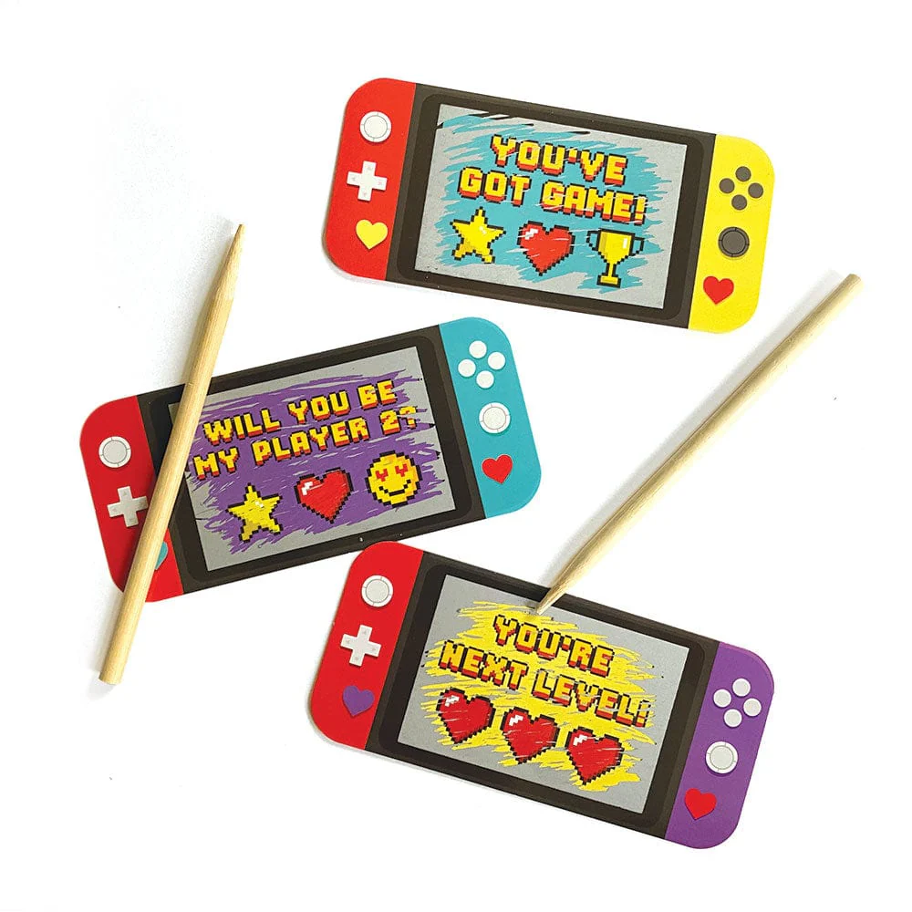 Valentine Cards Set: Video Game Scratch Offs - Image 2